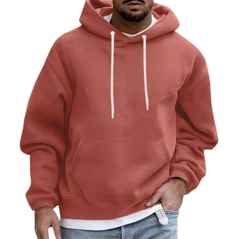 Stefan - Sweat à capuche surdimensionné à manches longues avec capuche et poches réglables