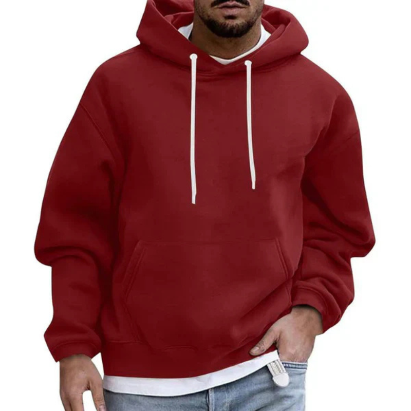 Stefan - Sweat à capuche surdimensionné à manches longues avec capuche et poches réglables