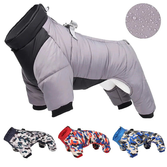 Hondenjas Winter waterdicht Polyester – Warmte en Bescherming Grijs - Hebbr