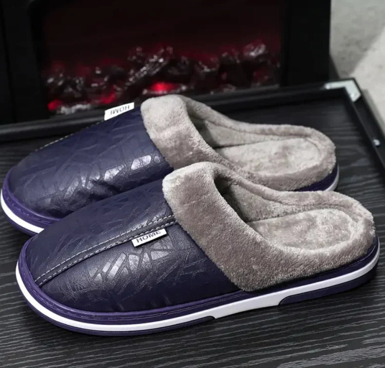 Herren Warm Gepolstert Hausschuhe | Slip-on