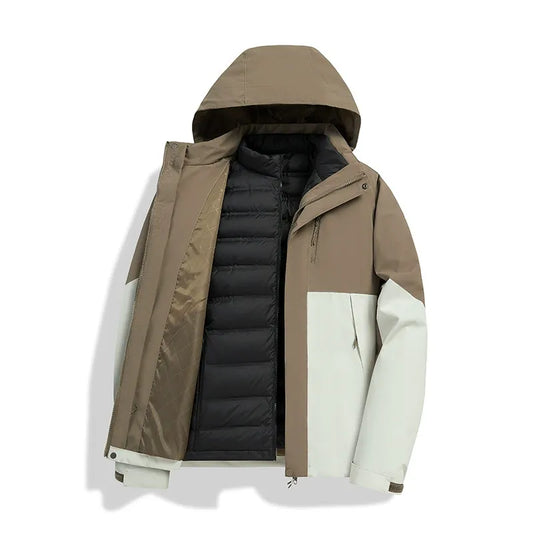 Hugo – Doudoune homme d’hiver de ski avec capuche