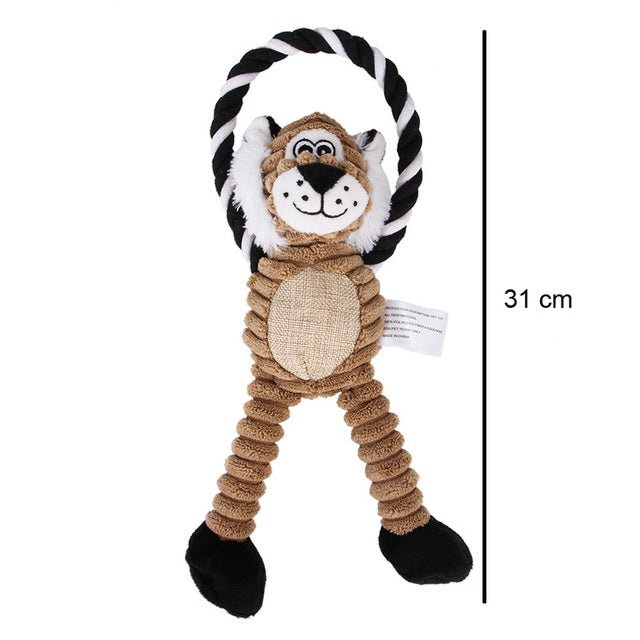 Interactief Hondenspeelgoed 31 cm Fleece – Duurzaam en Gezond Speeltje voor Honden - Hebbr
