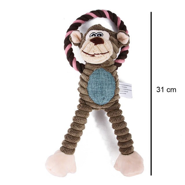 Interactief Hondenspeelgoed 31 cm Fleece – Duurzaam en Gezond Speeltje voor Honden - Hebbr