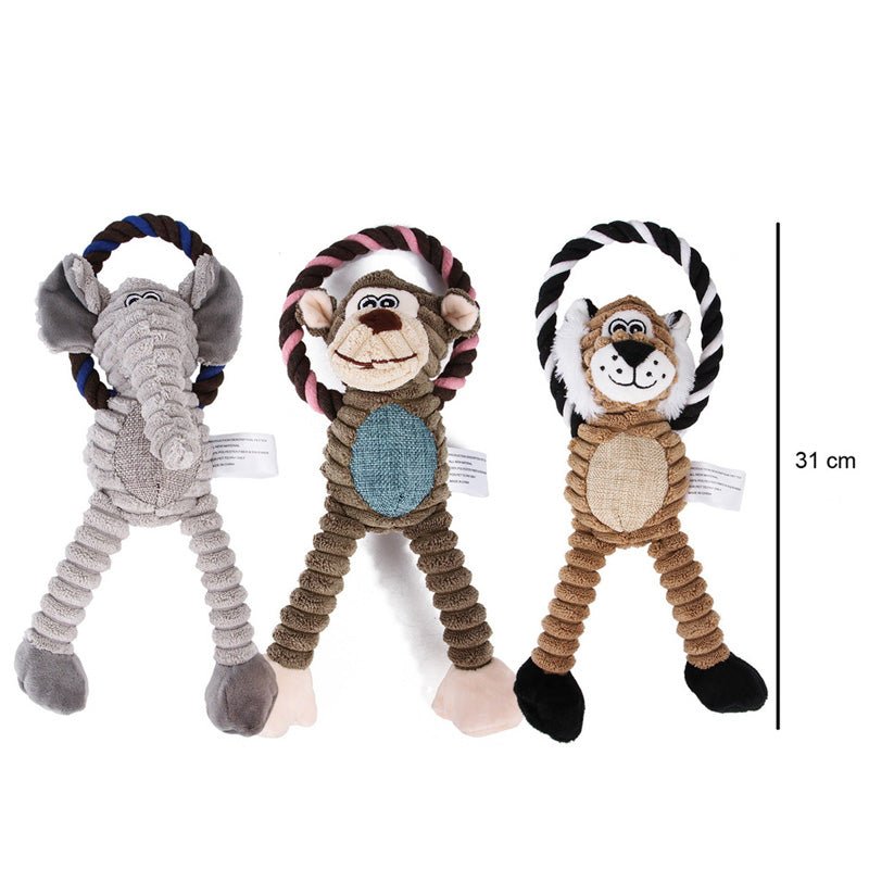 Interactief Hondenspeelgoed 31 cm Fleece – Duurzaam en Gezond Speeltje voor Honden - Hebbr