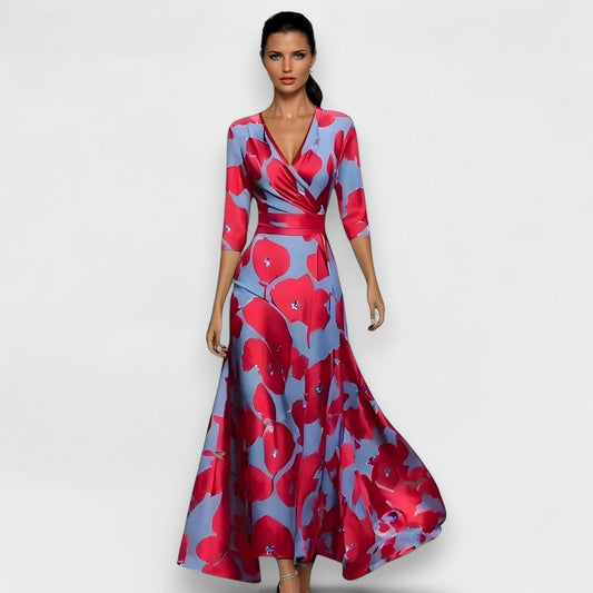 Izabel - Vestido de Flores de Lujo