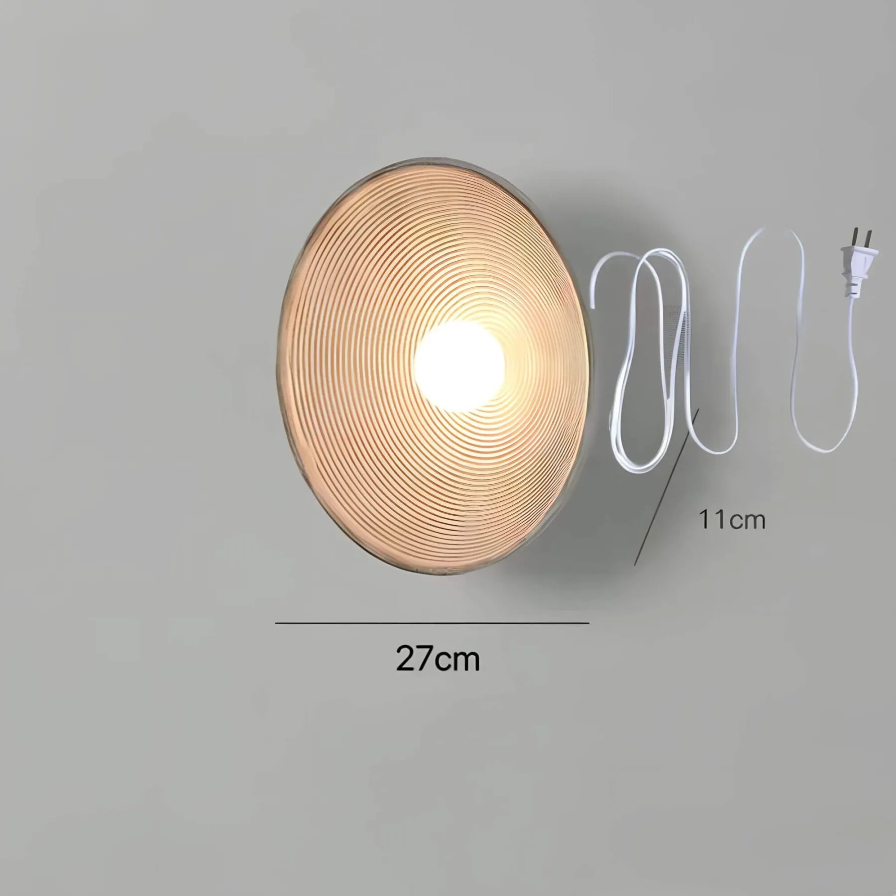 Japanische Wandleuchte Zenlicht - Minimalistisches Design Aus Bambus Retro Steckerschalter /