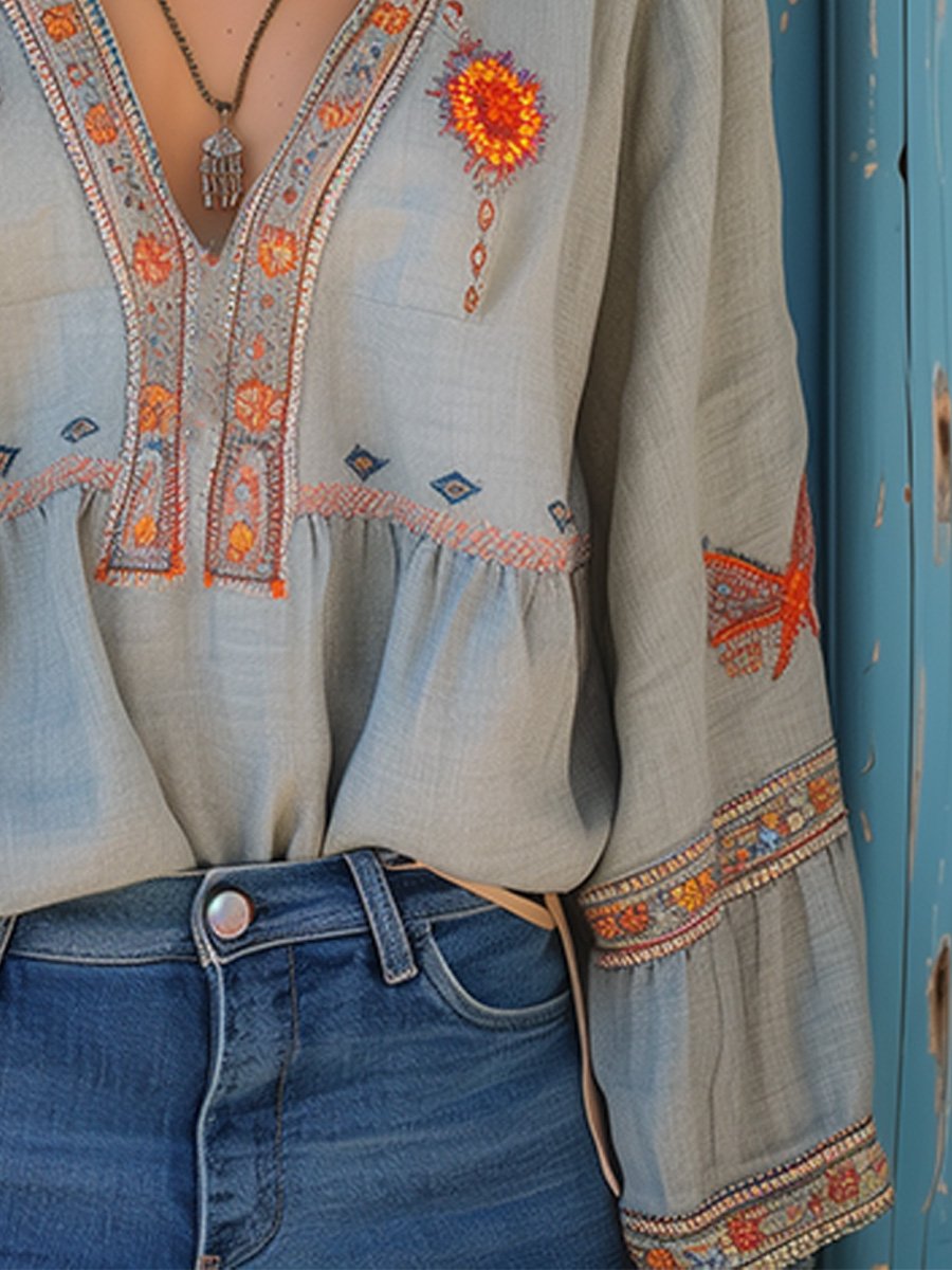 Breezy Long Sleeve Summer Shirt Women’s Soft Breathable Fabric Cool, Airy & Comfortable Fit