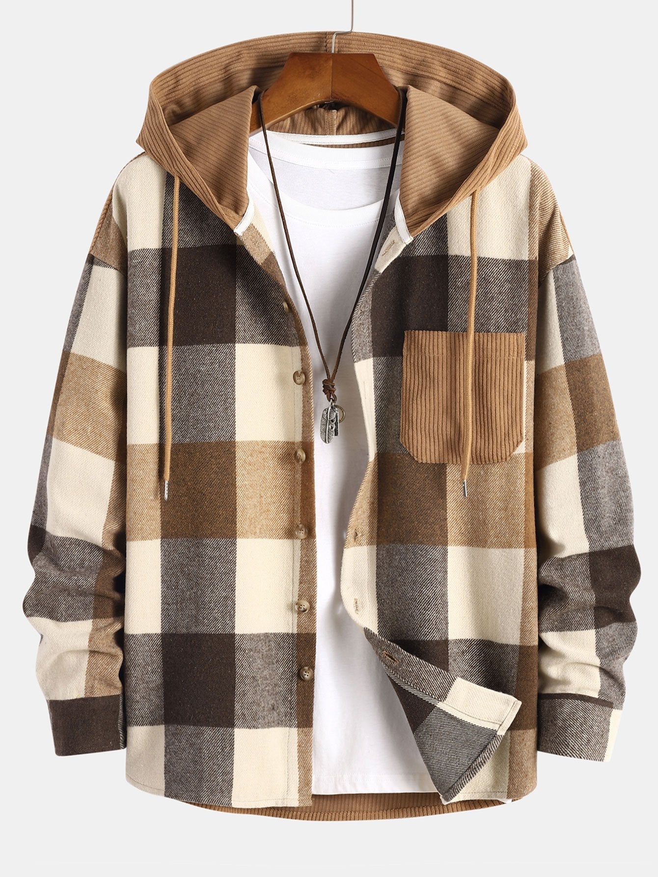 Balthazar - Conjunto De Sudadera Con Capucha y Pantalones De Pana Con Parches