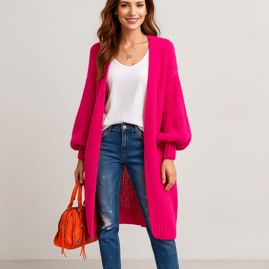 Colourful Love Cardigan - Bold Winter Warmth - Superior Comfort