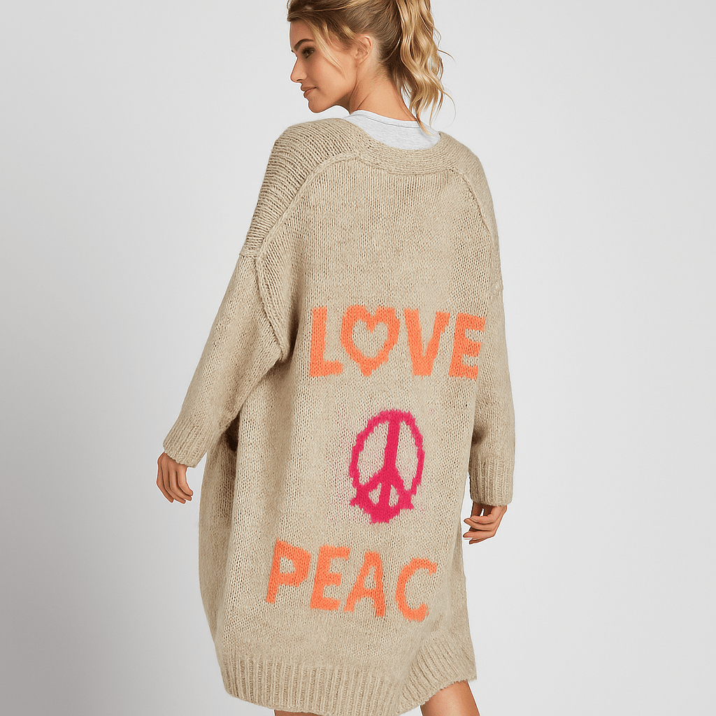 Colourful Love Cardigan - Bold Winter Warmth - Superior Comfort