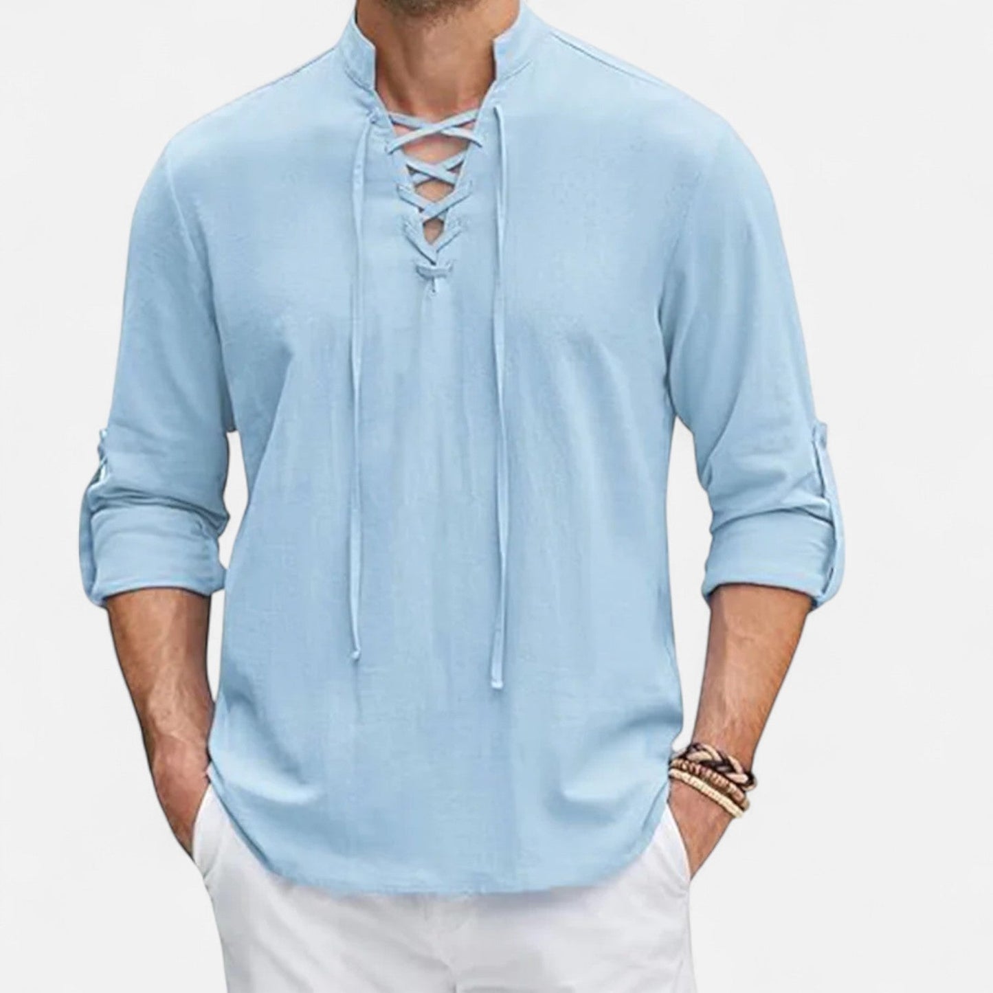 Chemise médiévale pour homme en lin et coton – Esprit Viking, élégance d'époque