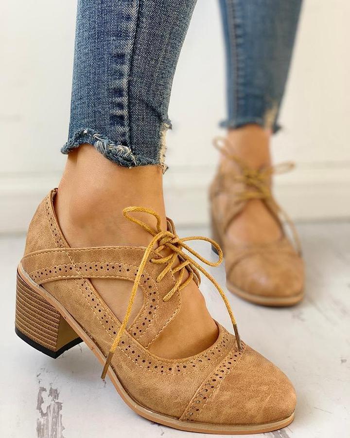 Stylish Vintage Supportive Shoes Unisex  Vegan Leather