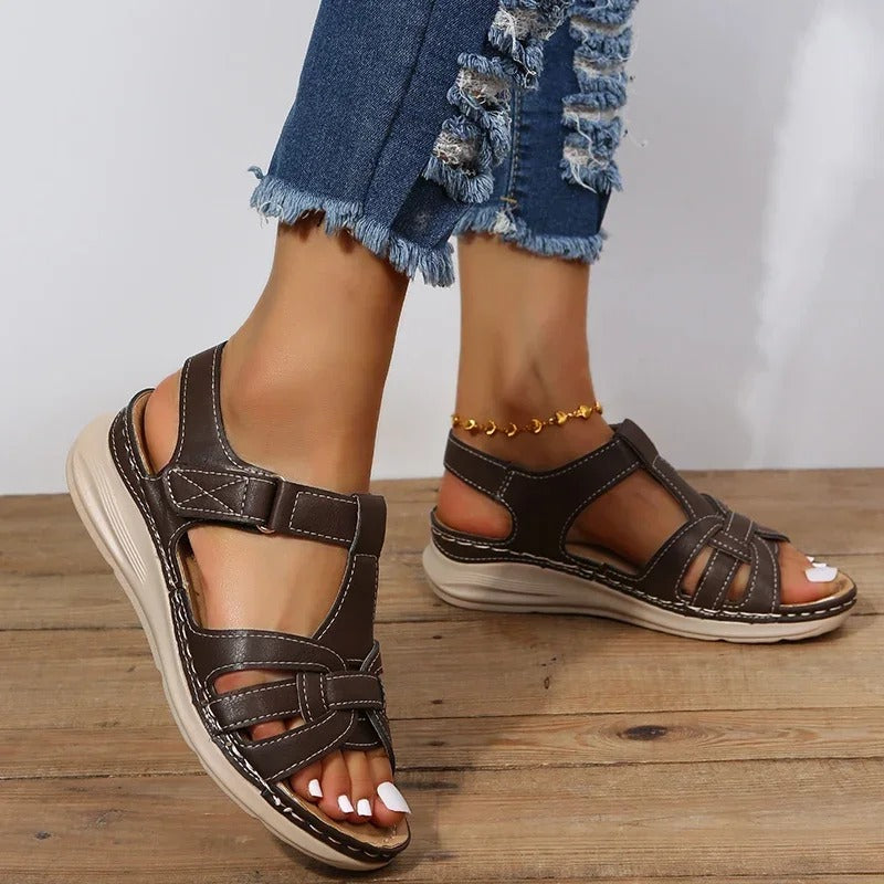 Lore - Orthopädische Ledersandalen