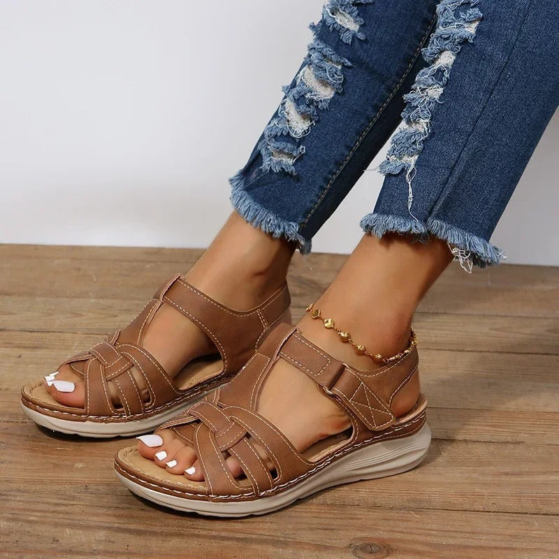 Lore - Orthopädische Ledersandalen