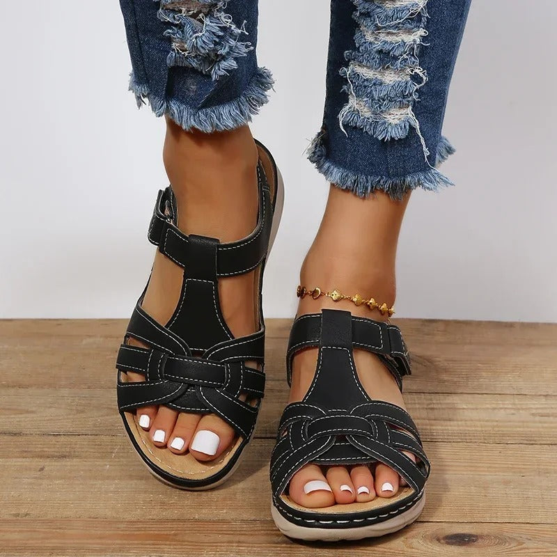 Lore - Orthopädische Ledersandalen