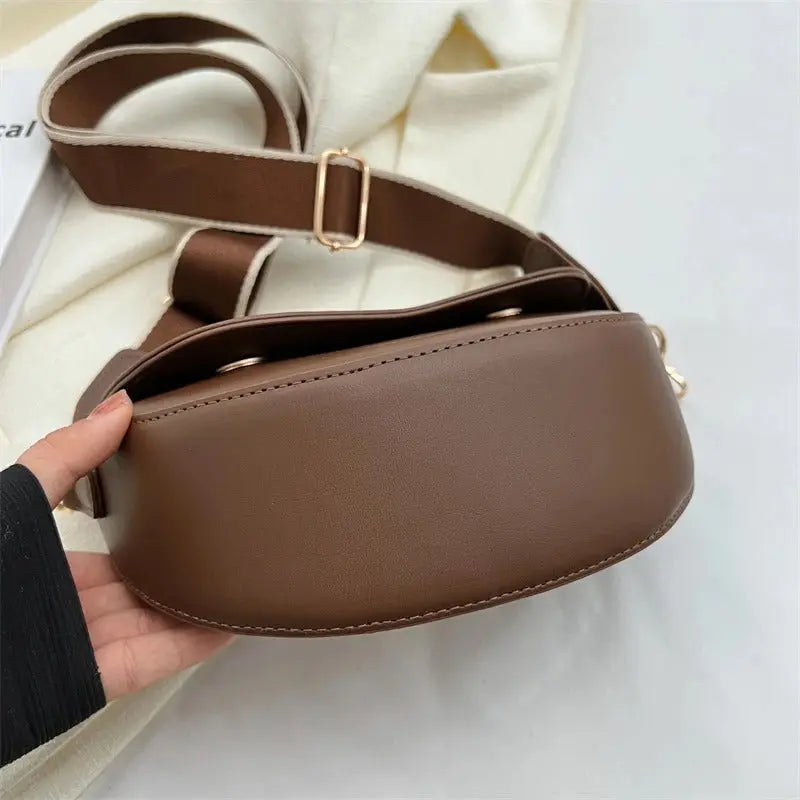Compacte Luxe Schoudertas met Verstelbare Band
