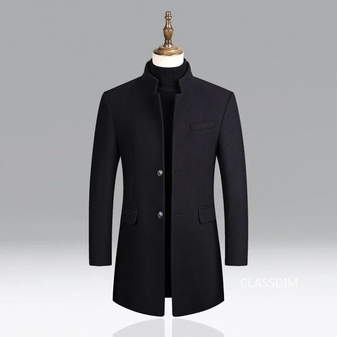 Manteau Long avec Fermeture Croisée pour Homme | Idéal pour les Occasions Formelles et Quotidiennes