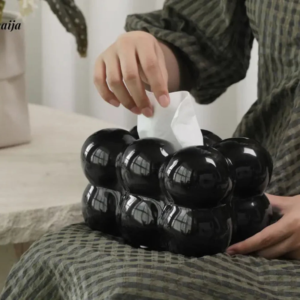 Marshmallow Tissue Box - Kompakte Form & verspieltes Design