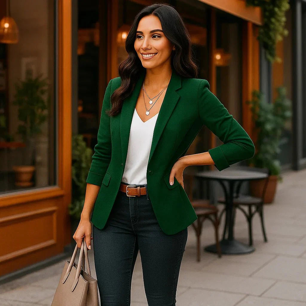 Elegant Women's Blazer - Tailored Fit - Classic Style