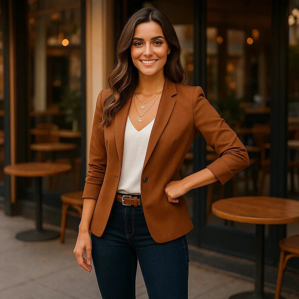 Elegant Women's Blazer - Tailored Fit - Classic Style