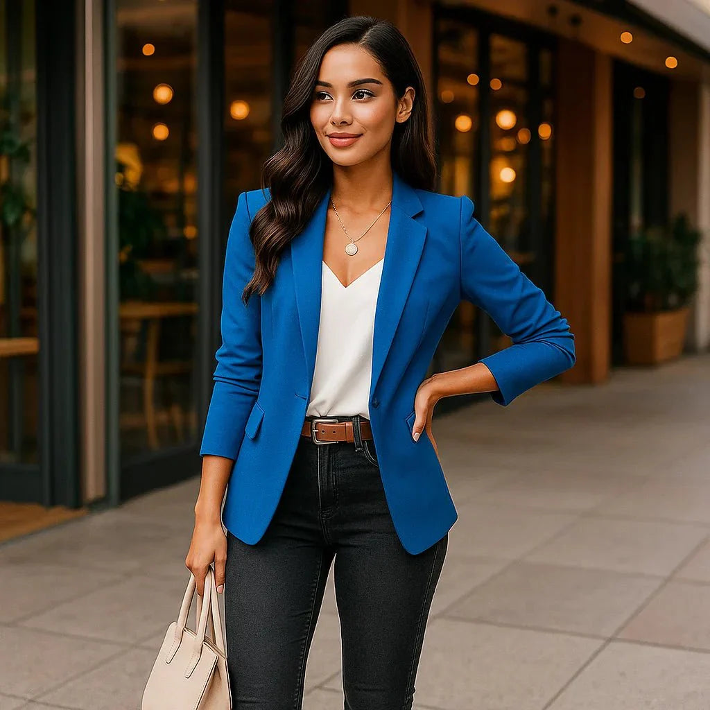 Elegant Women's Blazer - Tailored Fit - Classic Style