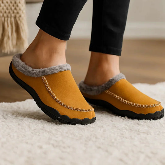 Men's Luxe Slippers - Warmth - Comfort - Plush Lining - Slip-On