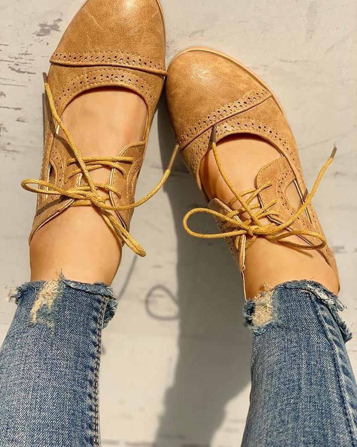 Stylish Vintage Supportive Shoes Unisex  Vegan Leather