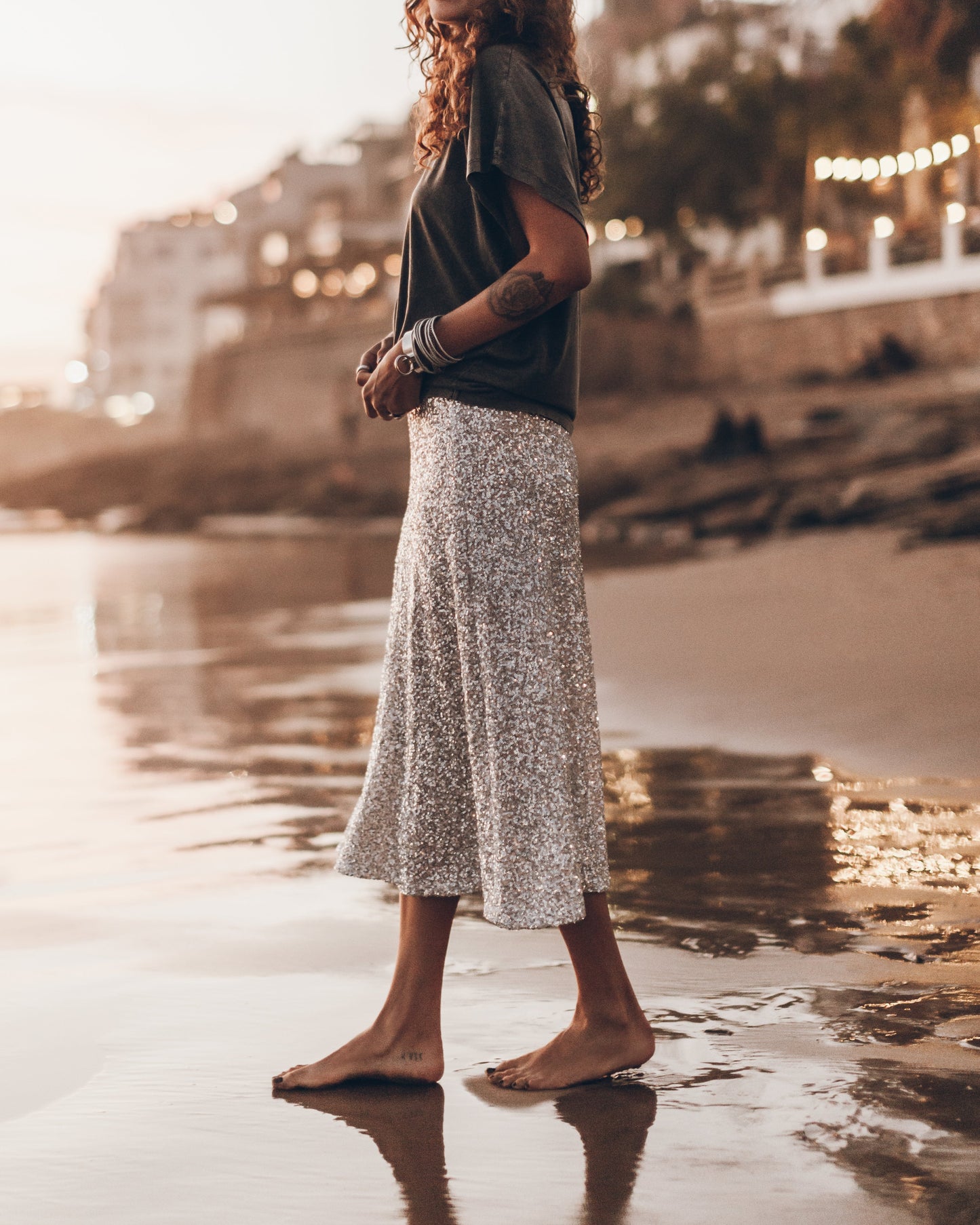 Women's Midi Sequin Skirt | New Year