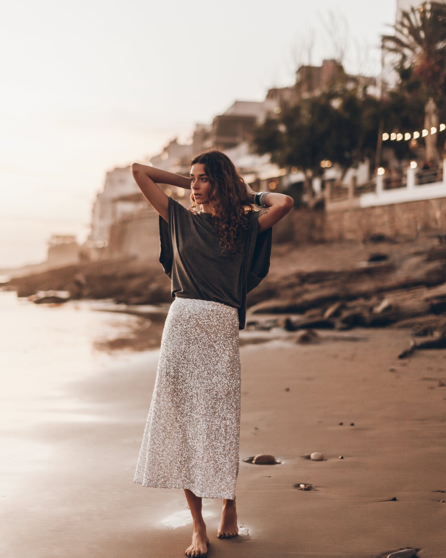 Women's Midi Sequin Skirt | New Year