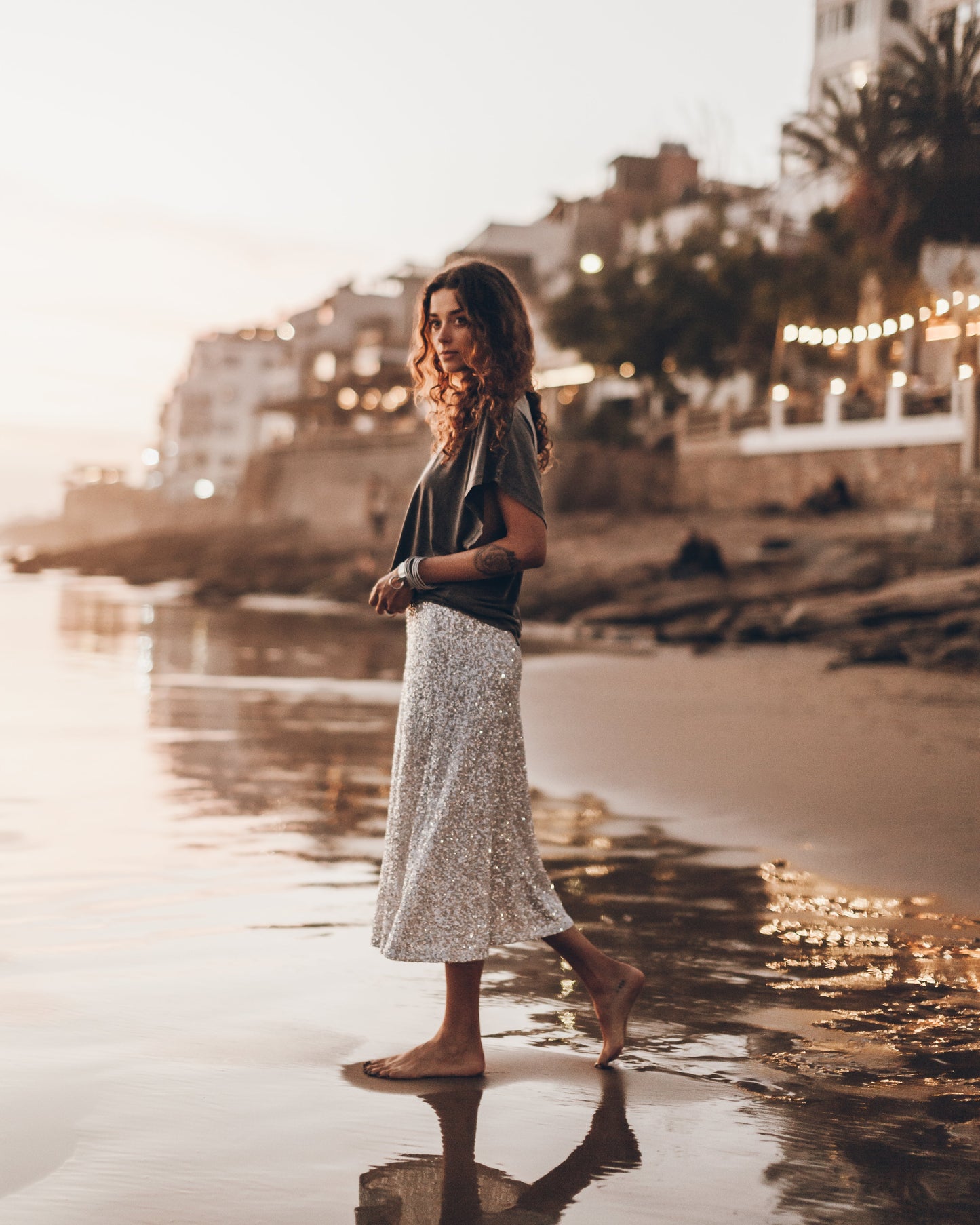 Women's Midi Sequin Skirt | New Year
