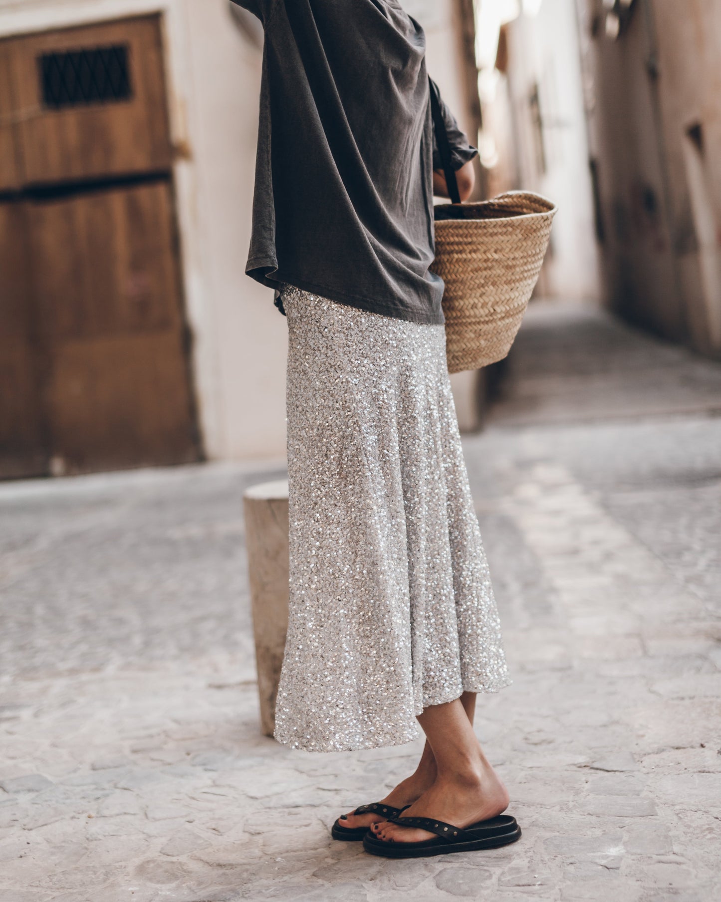 Women's Midi Sequin Skirt | New Year