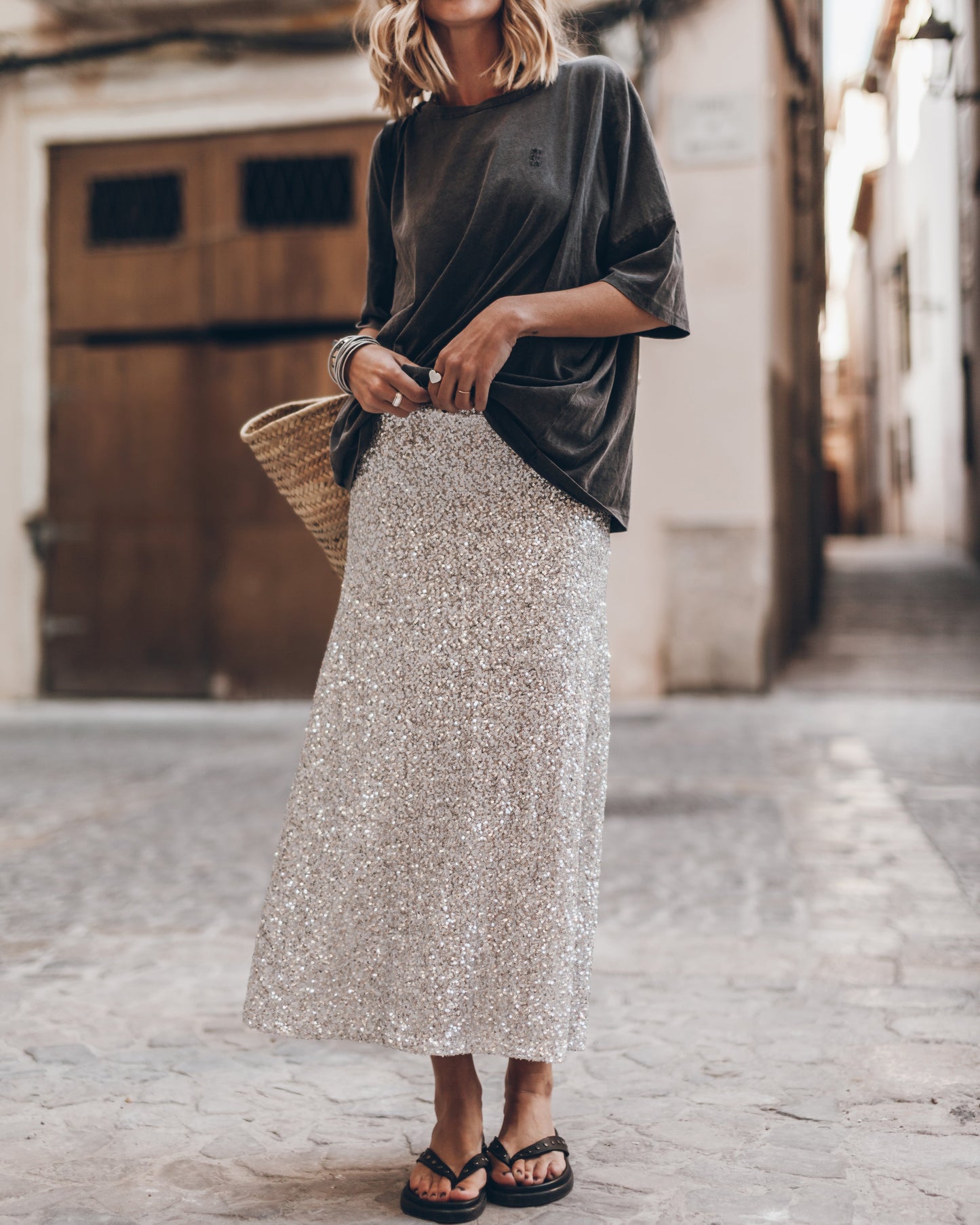 Women's Midi Sequin Skirt | New Year