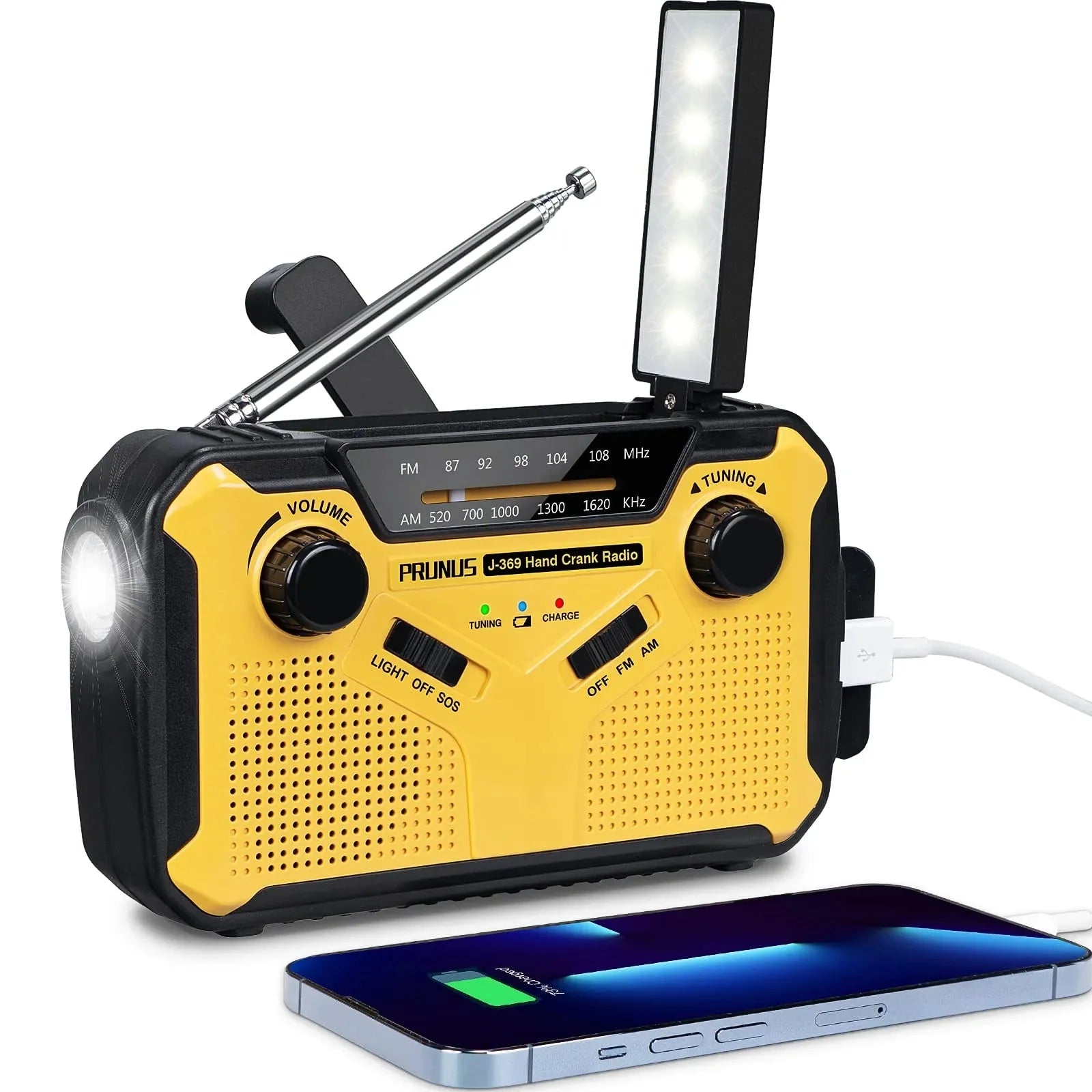 Monitoiminen hätäradio latausvaihtoehdoilla - SafeSignal - EmiyoSuomi - Leirintäalue