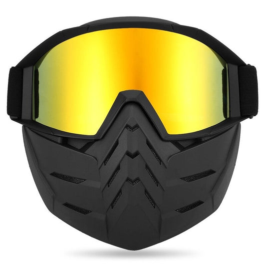 Motorcycle Goggles Dust Proof Anti Wind Eyewear Mx Atv With Face Head Mask