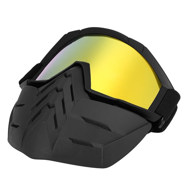 Motorcycle Goggles Dust Proof Anti Wind Eyewear Mx Atv With Face Head Mask