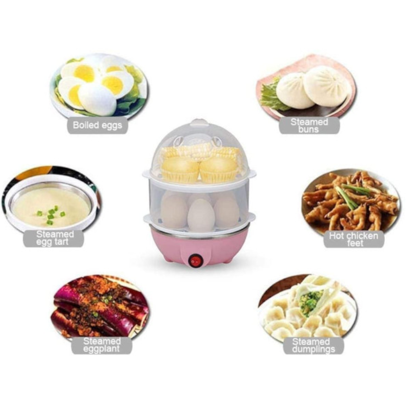 Multi-Function Double Layer Steamer Egg Pasta Buns Automatic Power Off