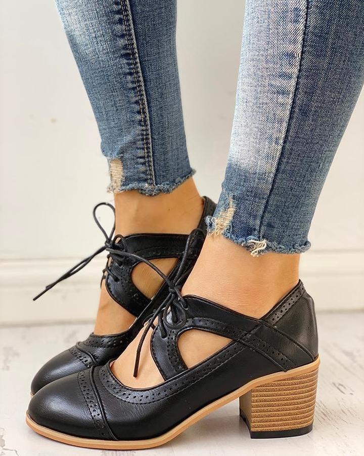 Stylish Vintage Supportive Shoes Unisex  Vegan Leather
