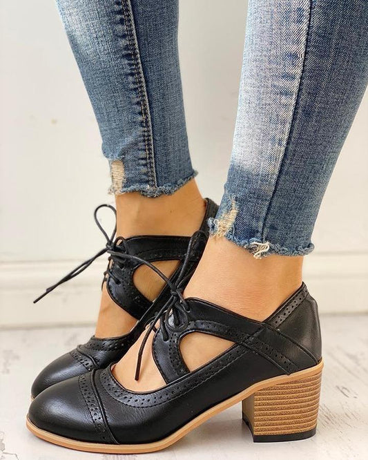 Stylish Vintage Supportive Shoes Unisex  Vegan Leather