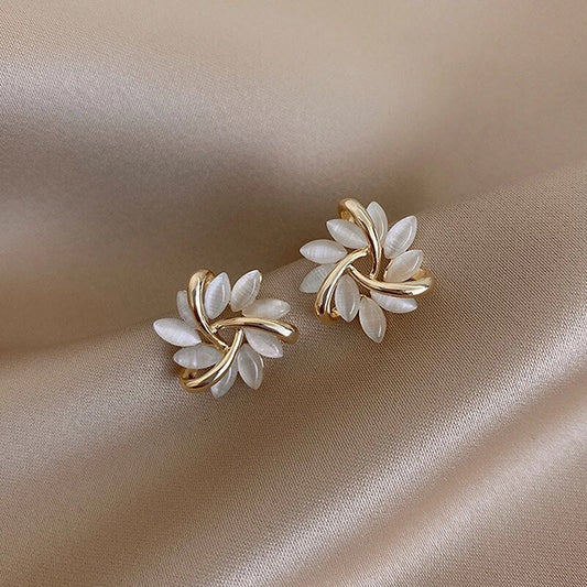 Opal Petal Earrings - Florina-Gold-Nora Luxe