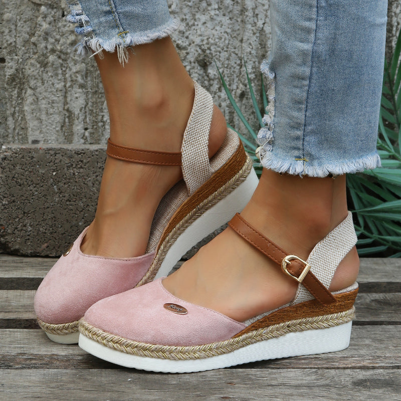 Orthopaedic Fashionable Brown Espadrilles - Livia-Pink-3.0-State of Style