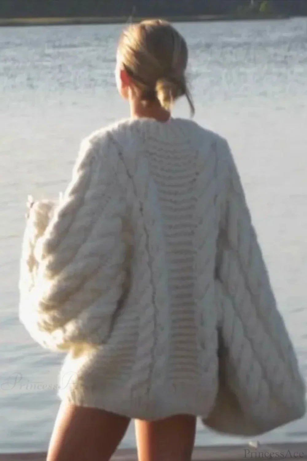 Maizha | Grobstrickpullover Mit Rundhalsausschnitt