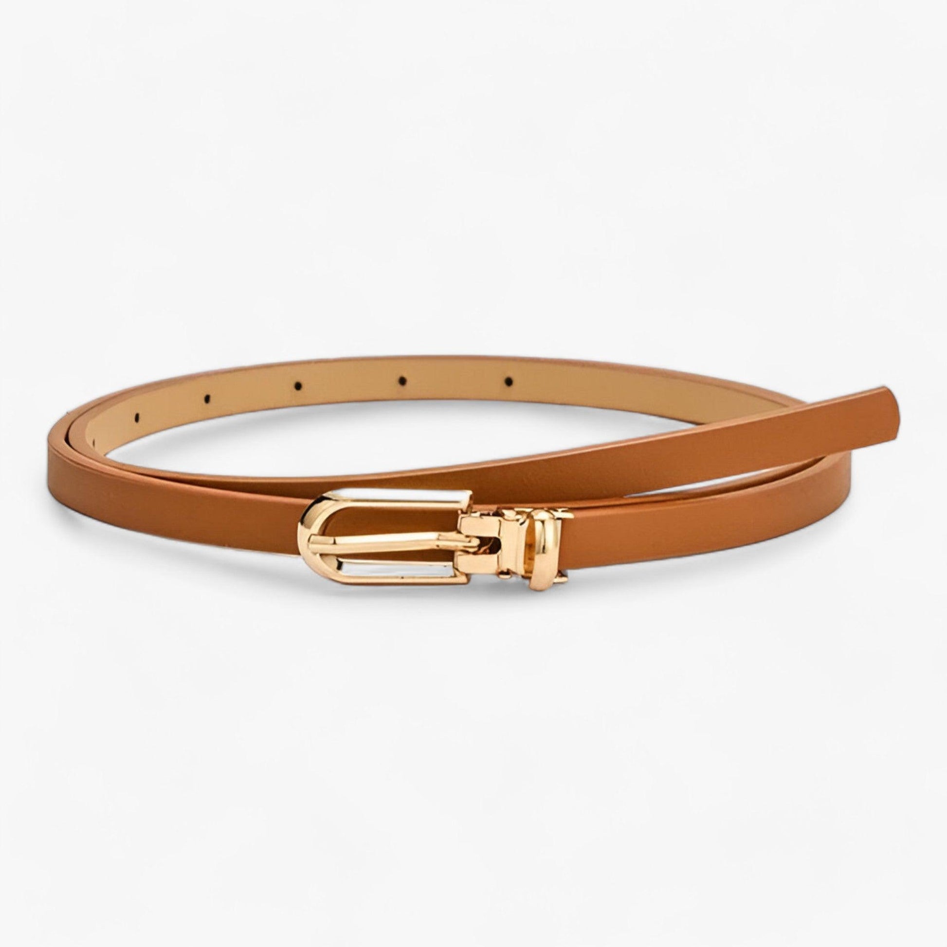 Cintura sottile: accessorio alla moda versatile Donna - Caffè 105CM - 1 ADULT Belts China (mainland) fashion Faux Leather Mainland China ny14 PU Solid WOMEN Zhejiang - Concept Palermo