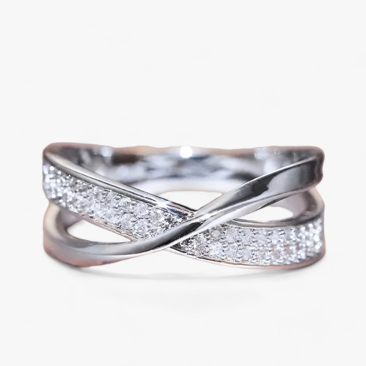 XENIA | To-farvet korsring - Trendy stil - - watches - {{ product_tags }