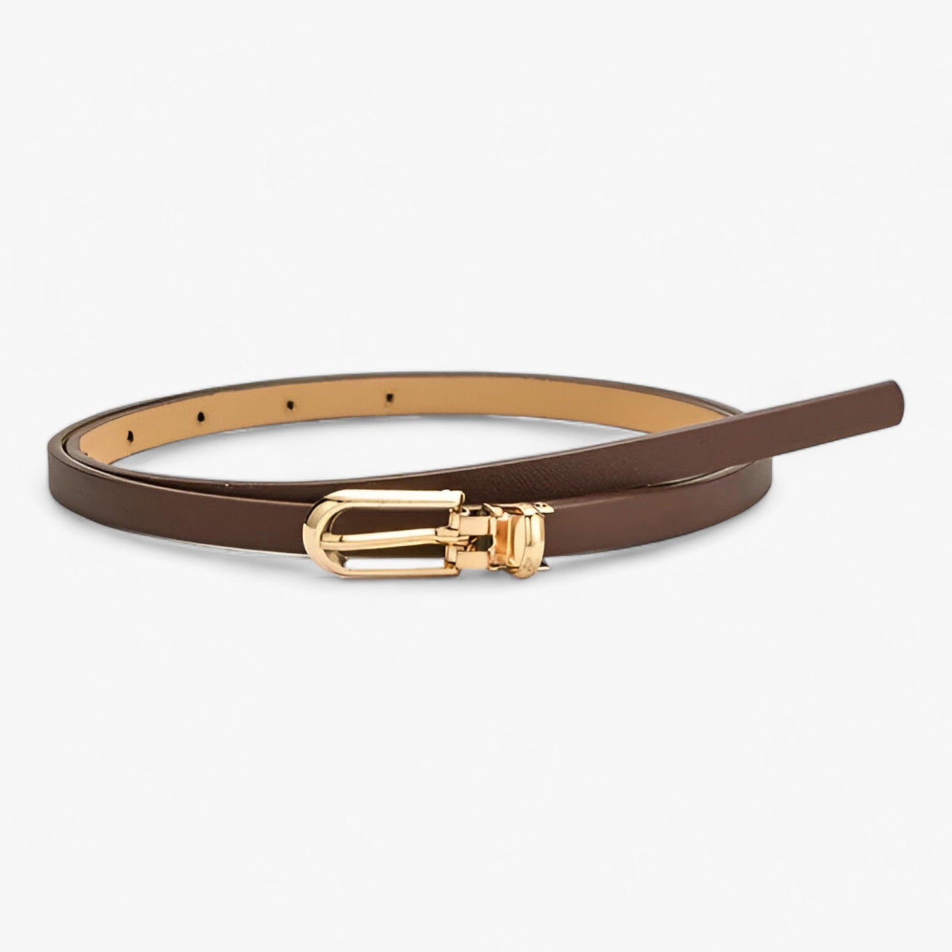 Cintura sottile: accessorio alla moda versatile Donna - Marrone 105CM - 1 ADULT Belts China (mainland) fashion Faux Leather Mainland China ny14 PU Solid WOMEN Zhejiang - Concept Palermo