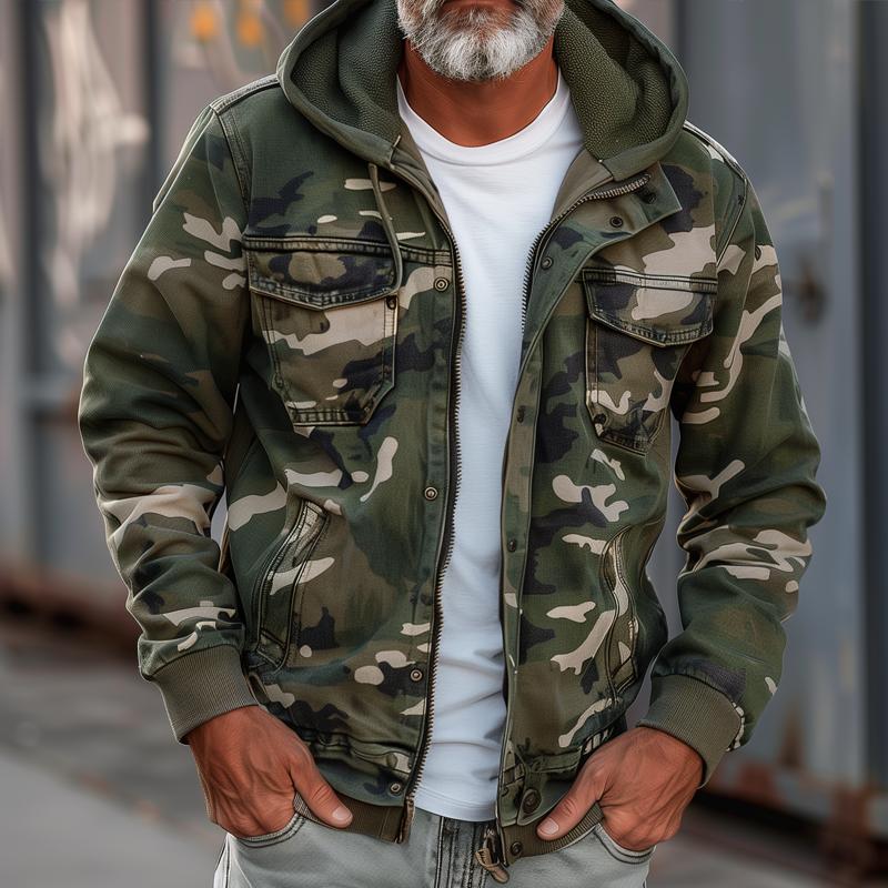 Stian – Kapuzen Jacke Im Militär Stil