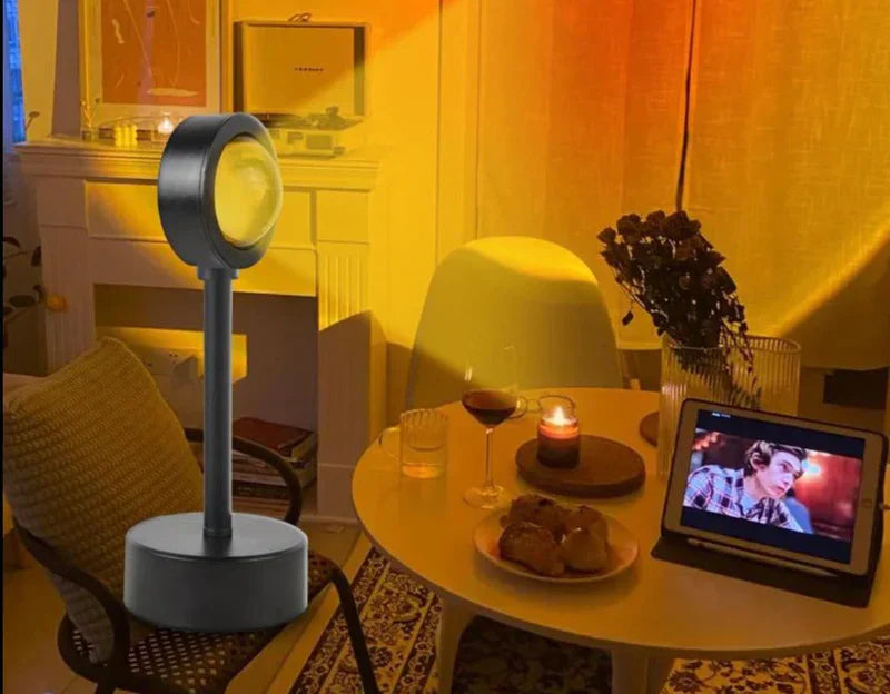 Sunset Lamp met 4 Kleuren - GlowSphere | Sfeerverlichting voor Elke Ruimte