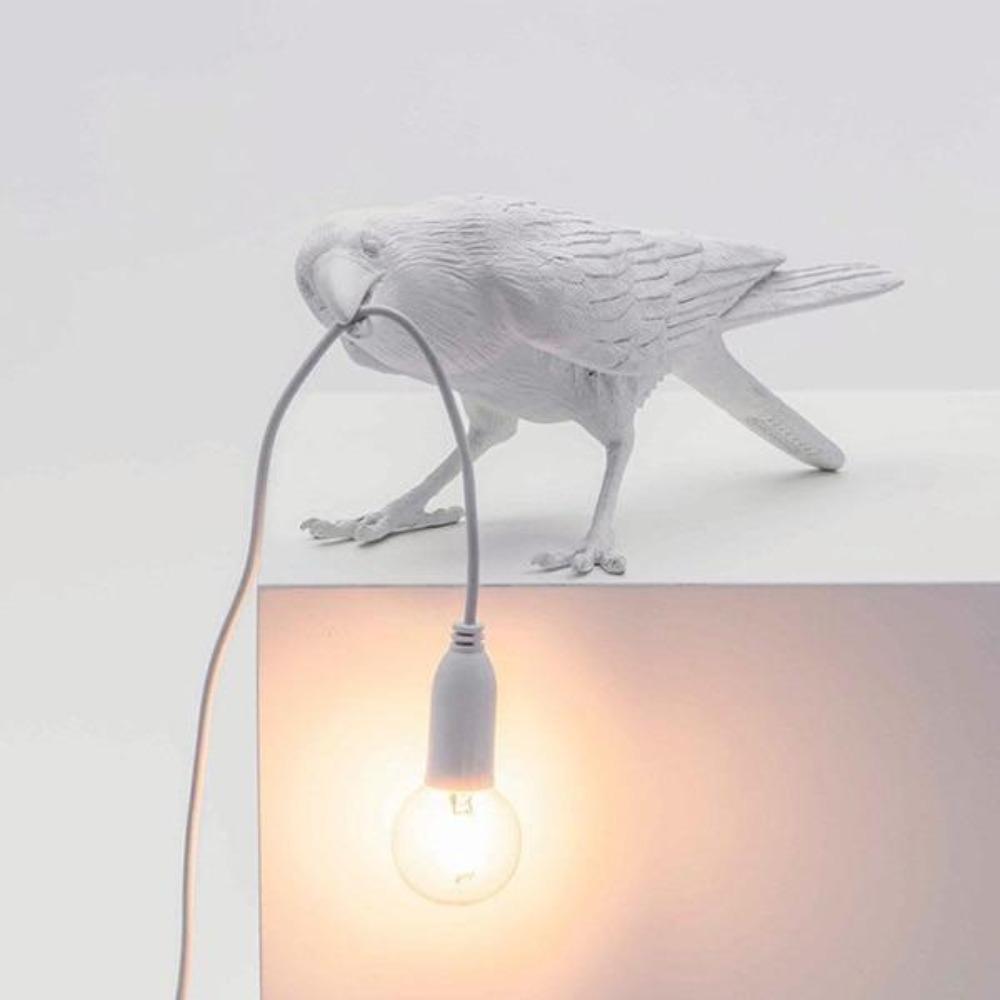 RoyaleGlow Nordic Crow Bird Lamp – Unique Wall & Table LED Light for Stylish Decor