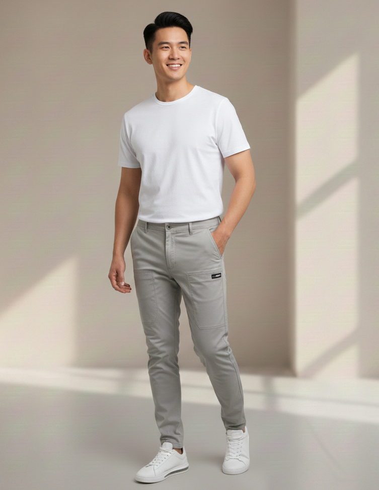 Stretch-Cargohosen für Herren