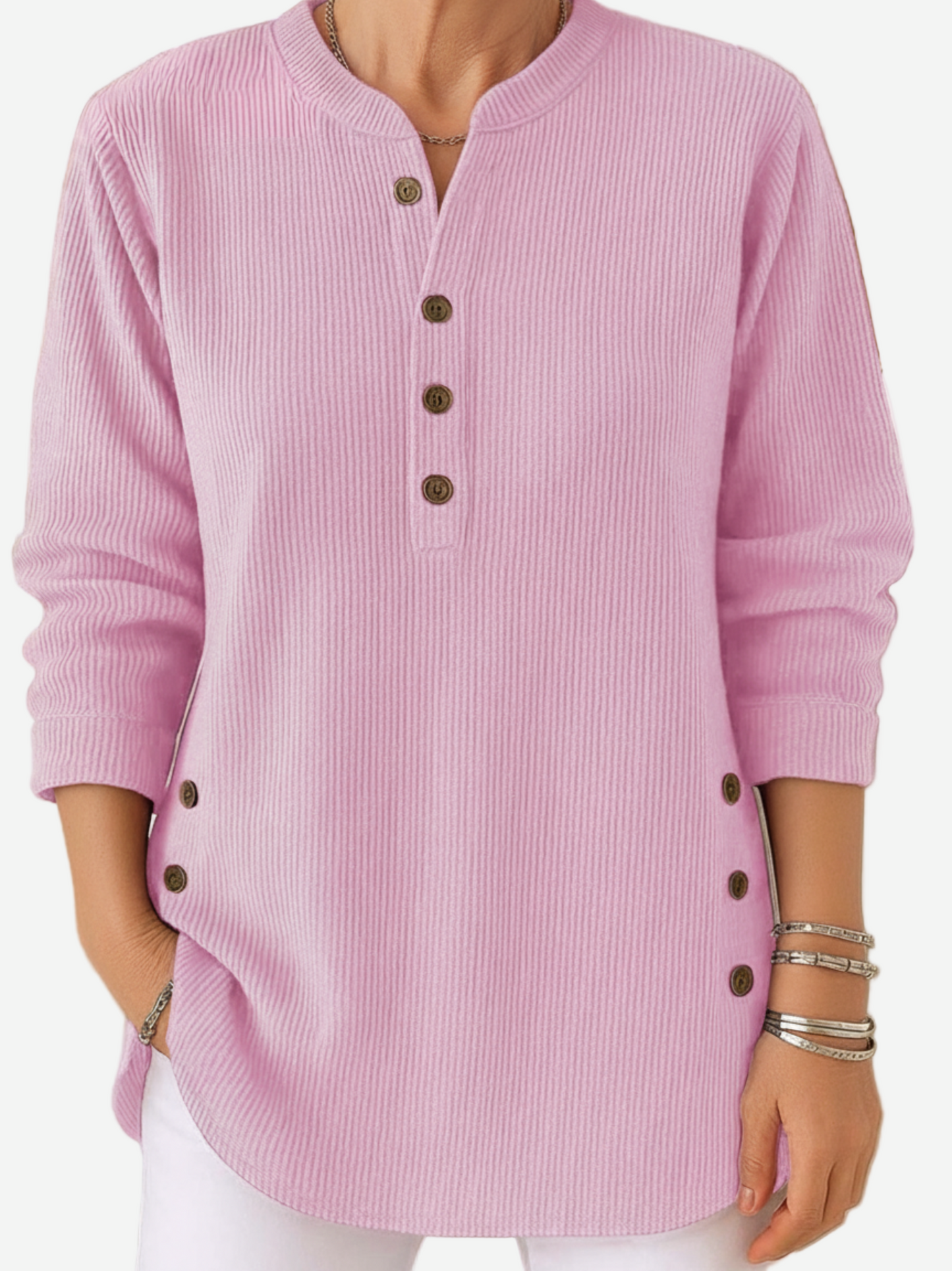 Harper | Long Sleeve Solid Knit Sweater