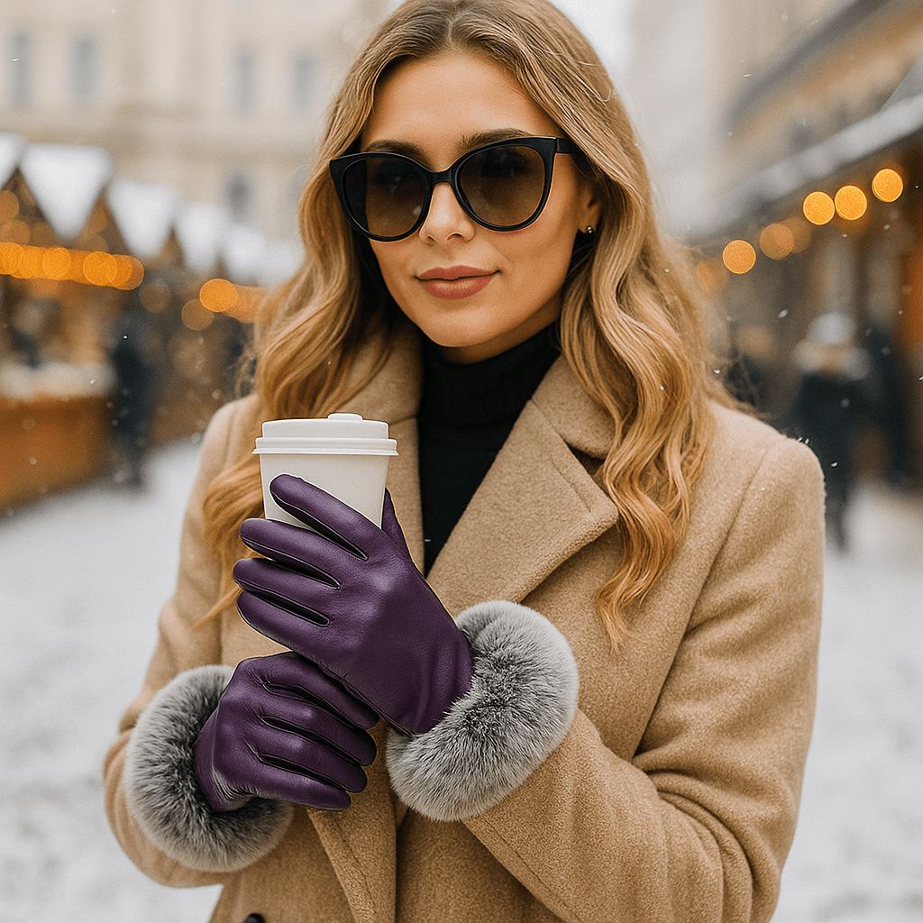 SilkGlide Winter Gloves - Elegant Style - Warm Insulation - Touchscreen